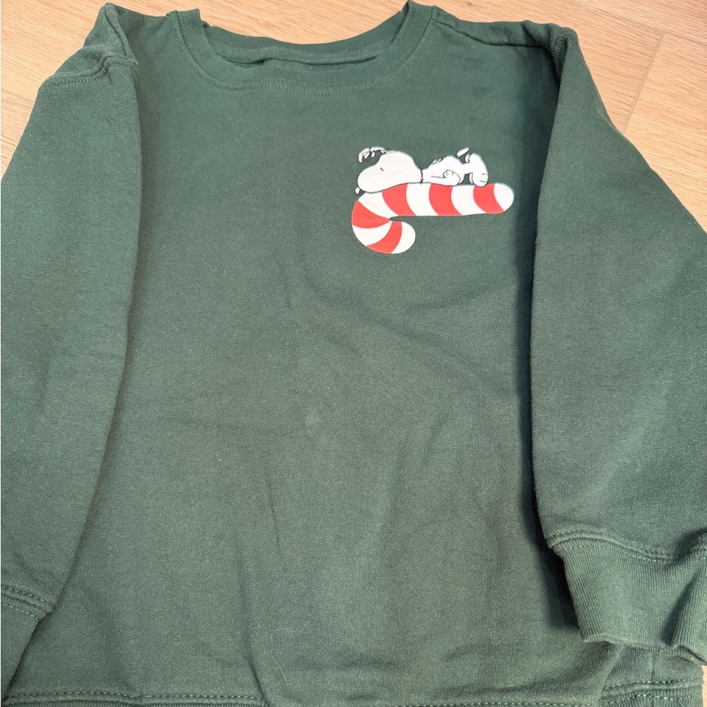 Peanuts Forest Green Snoopy Sweatshirt